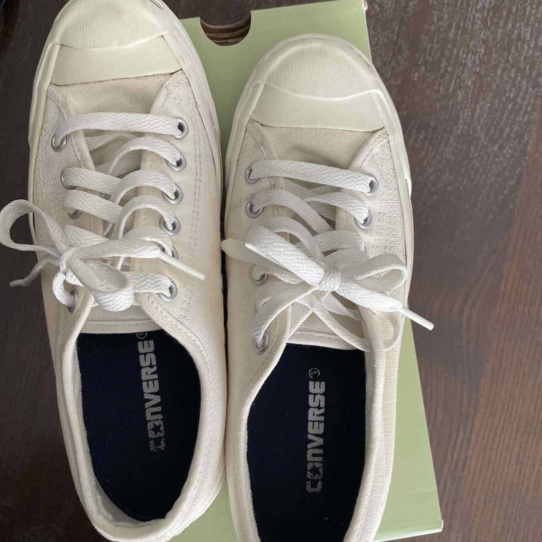 CONVERSE - コンバース JACKPURCELL白色24、5cmの通販 by ru