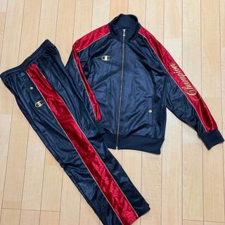 チャンピオン(Champion)のchampion チャンピオン　ジャージ　上下　セットアップ　黒　L  Oサイズ(ジャージ)