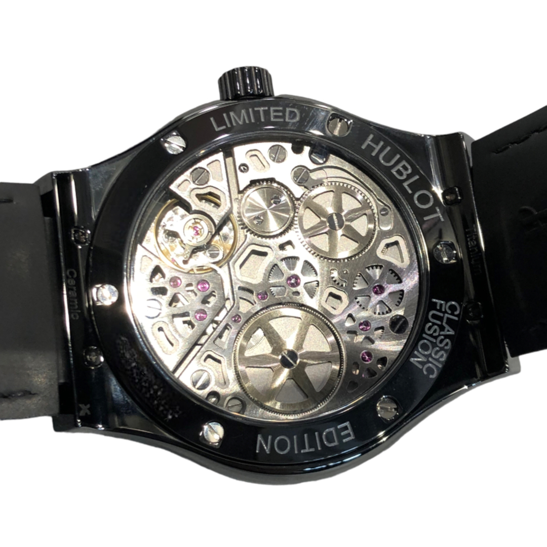 HUBLOT(ウブロ)のウブロ HUBLOT クラシック・フュージョン パワーリザーブ8デイズ オールブラック 516.CM.1440.LR ブラック チタン×セラミック 手巻き メンズ 腕時計 メンズの時計(その他)の商品写真