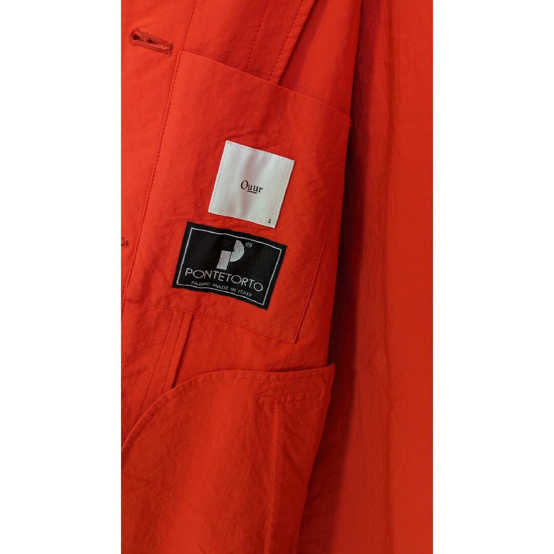 ACTUS(アクタス)のouur　ショッキングオレンジカラーのコート　日本製 レディースのジャケット/アウター(ロングコート)の商品写真