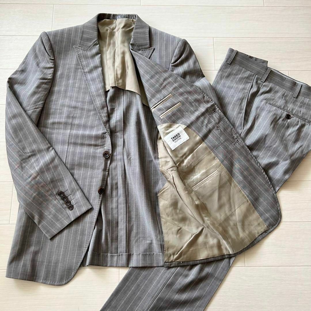 ほぼ未使用 タケオキクチ TAKEO KIKUCHI セットアップ M 約10万