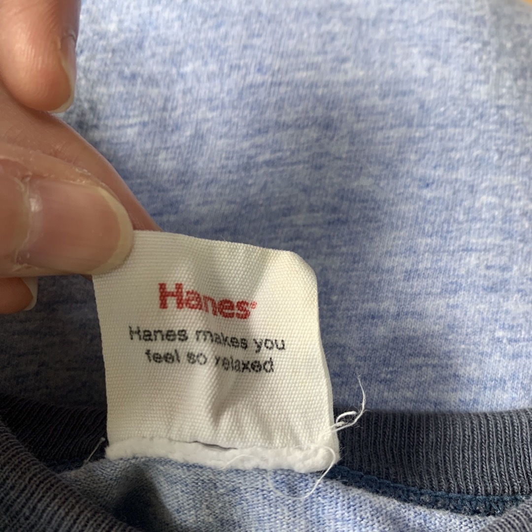 Hanes(ヘインズ)の90s Hanes アメリカ製　USA製　リンガー　リンガーtee 古着 メンズのトップス(Tシャツ/カットソー(半袖/袖なし))の商品写真