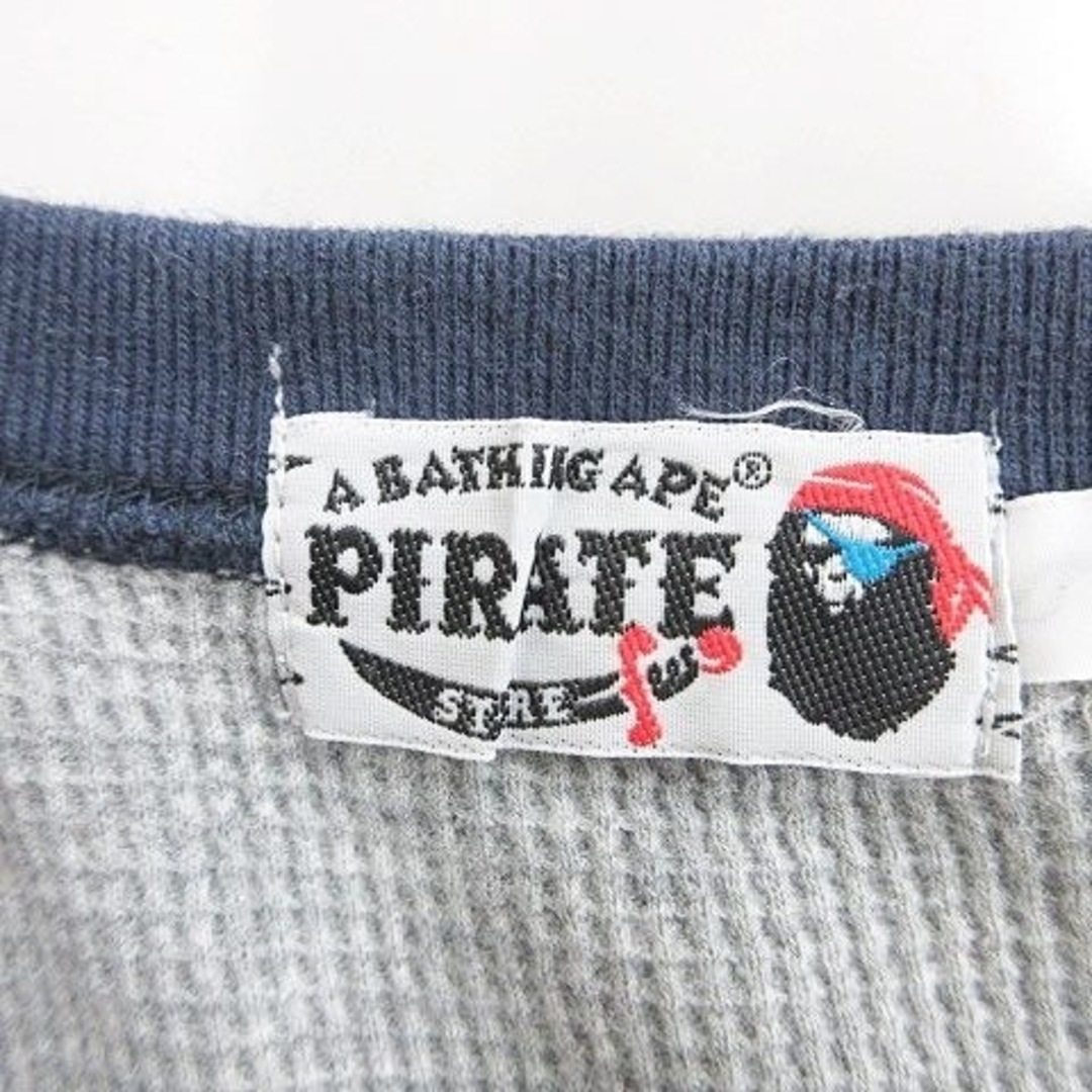 A BATHING APE STAパーカー メンズLサイズ グレー パイレーツ