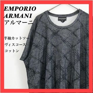 エンポリオアルマーニ(Emporio Armani)のEMPORIO ARMANI アルマーニ 長袖カットソー　ヴィスコース　コットン(カットソー(半袖/袖なし))