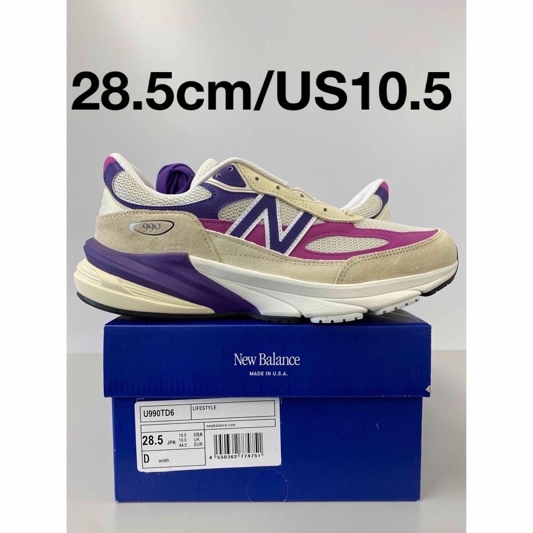 28.5cm New Balance 990TD6 990v6 マゼンタポップ-