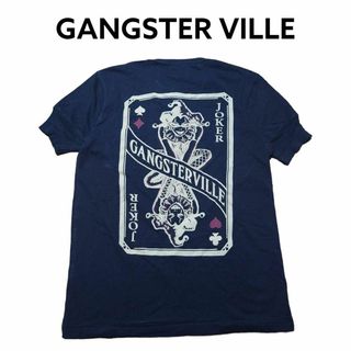 ギャングスタービル(GANGSTERVILLE)のギャングスタービル　ビッグプリント　ヘンリーネックTシャツ　GANGSTER(Tシャツ/カットソー(半袖/袖なし))