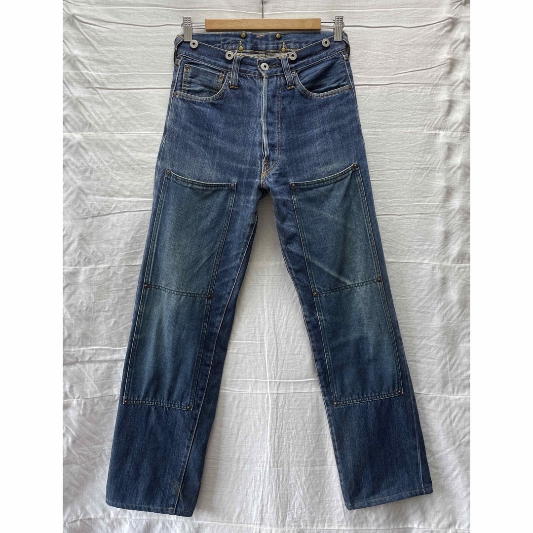 卸直営店(お得な特別割引価格) 美品 オールド エヴィス 牛パッチ W33