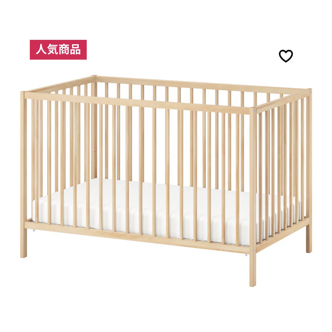 IKEA - IKEA スニーグラル ベビーベッドの通販 by JANU's shop|イケア