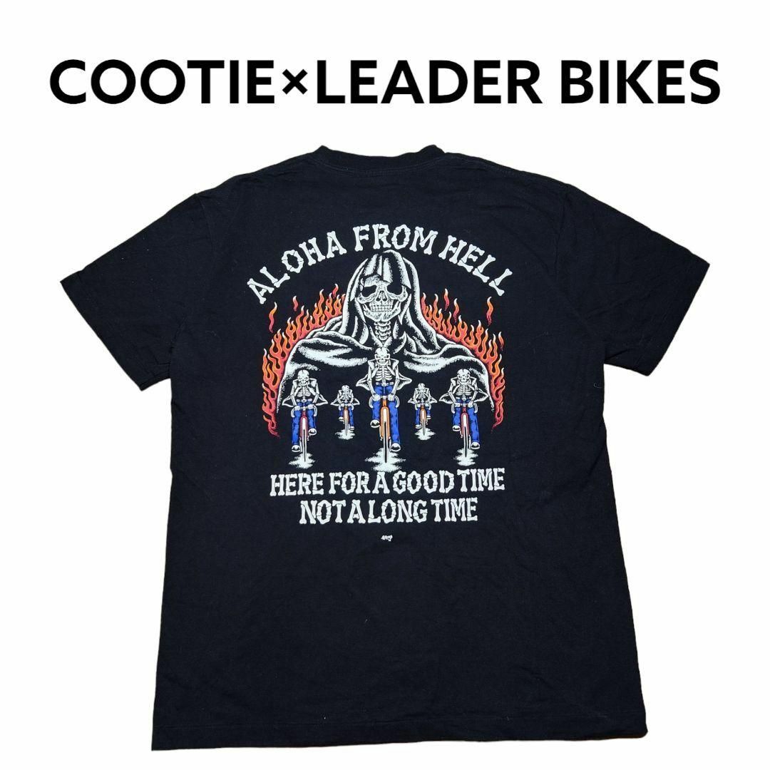 COOTIE×LEADER BIKESビッグプリントTシャツ　クーティークーティ