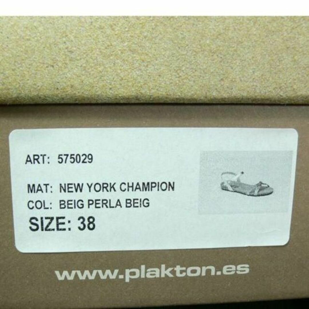 PLAKTON(プラクトン)のPLAKTON プラクトン サンダル 24.0m EU38 SL/BG/PW レディースの靴/シューズ(サンダル)の商品写真