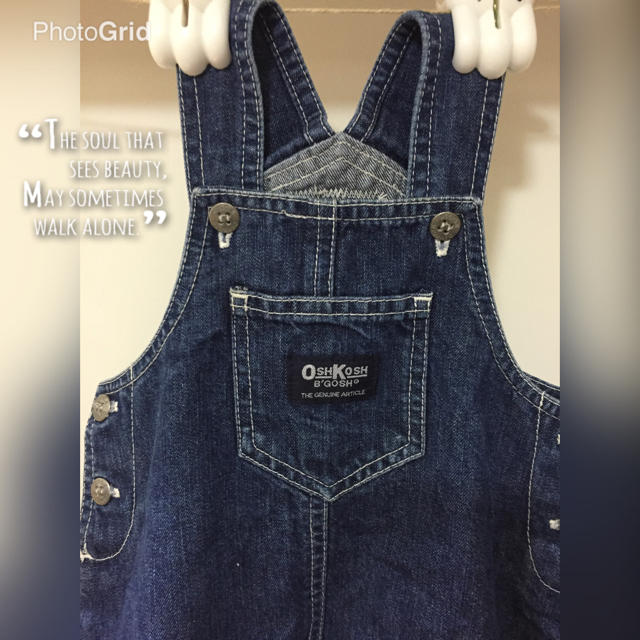 OshKosh(オシュコシュ)のbaby uka様 2/1取置  oshkoshデニムワンピース95 キッズ/ベビー/マタニティのキッズ服女の子用(90cm~)(ワンピース)の商品写真