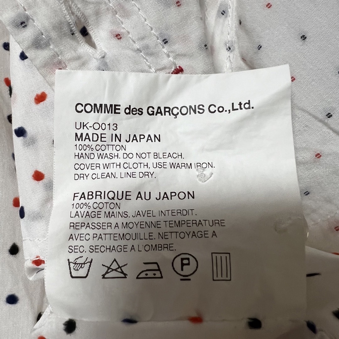 JUNYA WATANABE COMME des GARCONS(ジュンヤワタナベコムデギャルソン)のJUNYA WATANABE コムデギャルソンマン　ドット柄　シャツ レディースのトップス(シャツ/ブラウス(半袖/袖なし))の商品写真