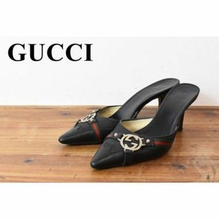 グッチ(Gucci)のSL AE0053 高級 近年モデル GUCCI グッチ シェリーライン レザー(ハイヒール/パンプス)