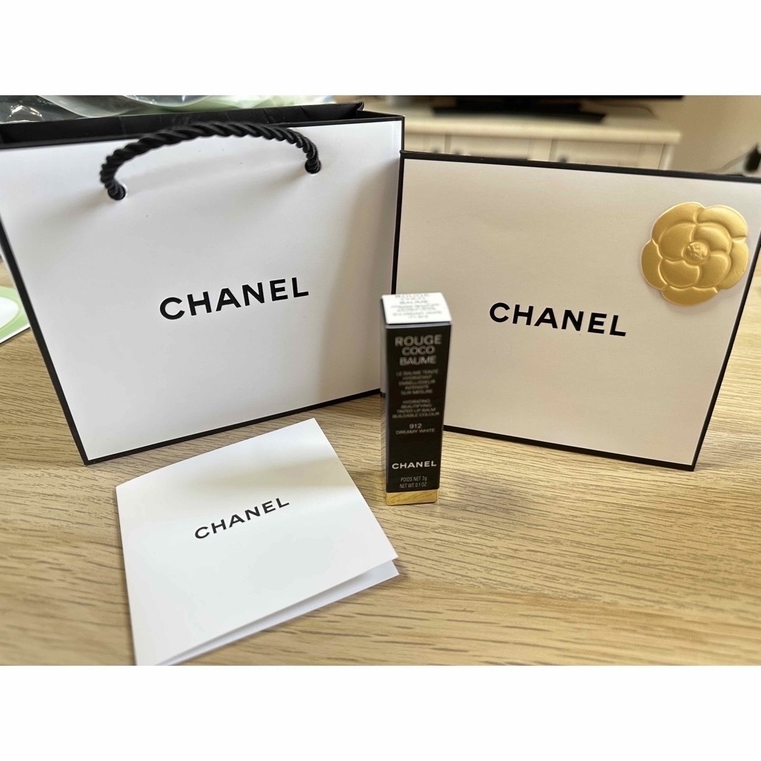 CHANEL(シャネル)のシャネル ルージュ ココ ボーム912 ドリーミー ホワイト コスメ/美容のスキンケア/基礎化粧品(リップケア/リップクリーム)の商品写真