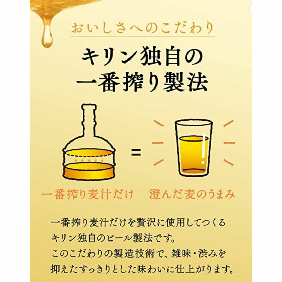 キリン(キリン)の格安❕新・キリン一番搾り≪糖質0≫350ml/500ml/各1箱/計2箱 食品/飲料/酒の酒(ビール)の商品写真