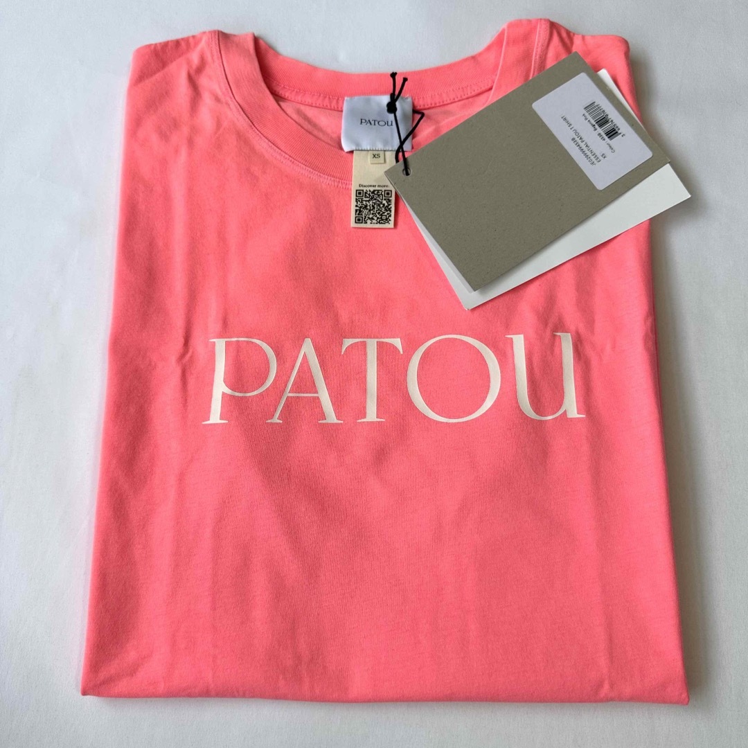 新品未着用 ピンクXS PATOU オーガニックコットン パトゥロゴTシャツ ...