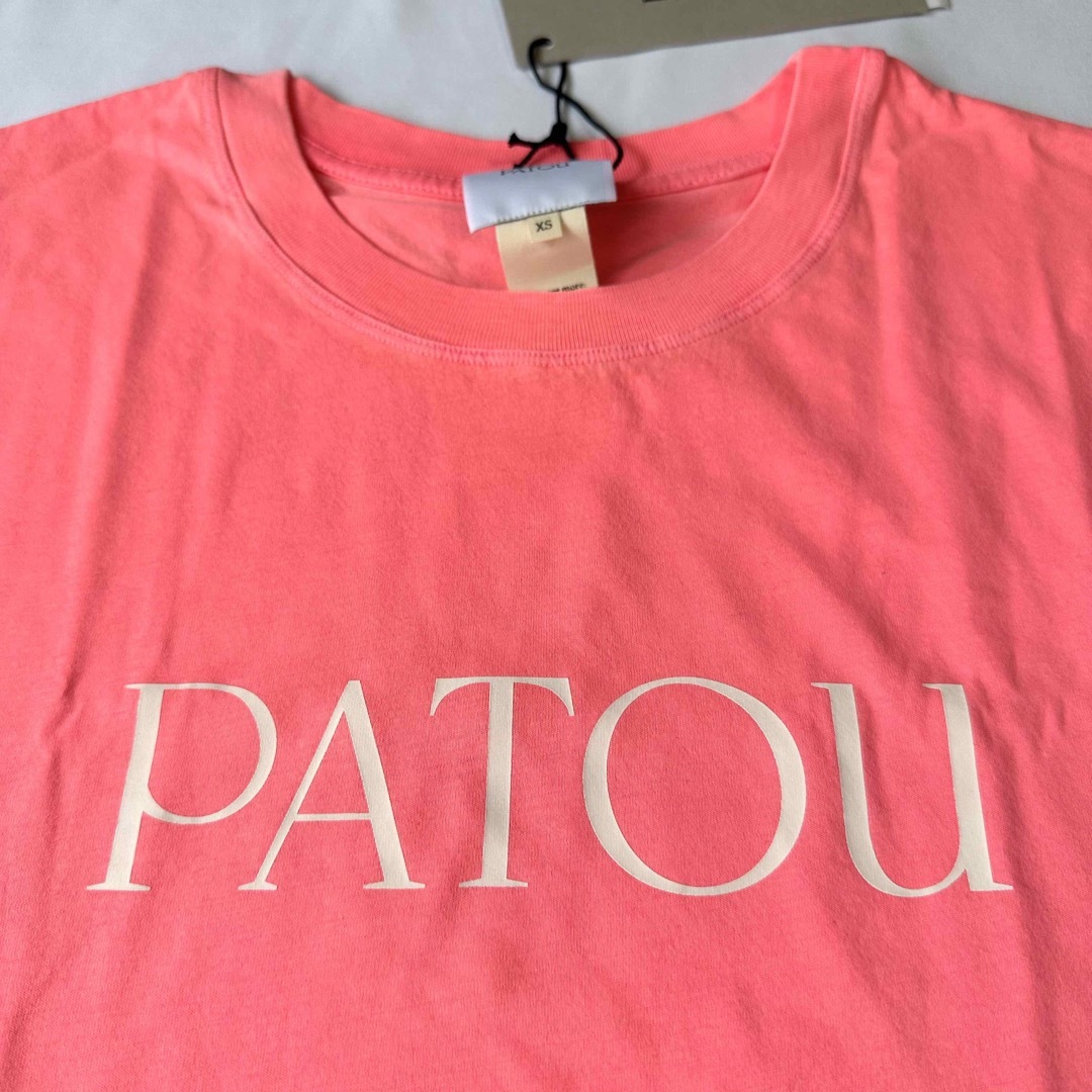 新品未着用 ピンクXS PATOU オーガニックコットン パトゥロゴTシャツ