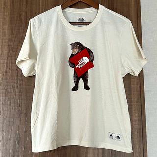 ザノースフェイス(THE NORTH FACE)の【タグなし未使用】USA製ノースフェイス クマプリント半袖TシャツベージュL(Tシャツ(半袖/袖なし))