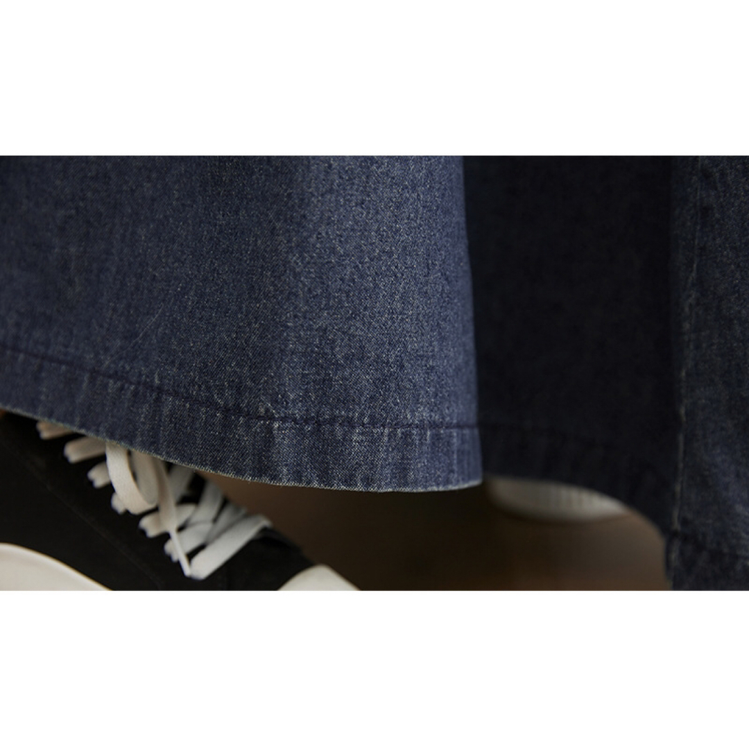 XL オーバーオール スカート サロペット 春 夏 秋 冬 デニム ジャンスカ レディースのパンツ(サロペット/オーバーオール)の商品写真