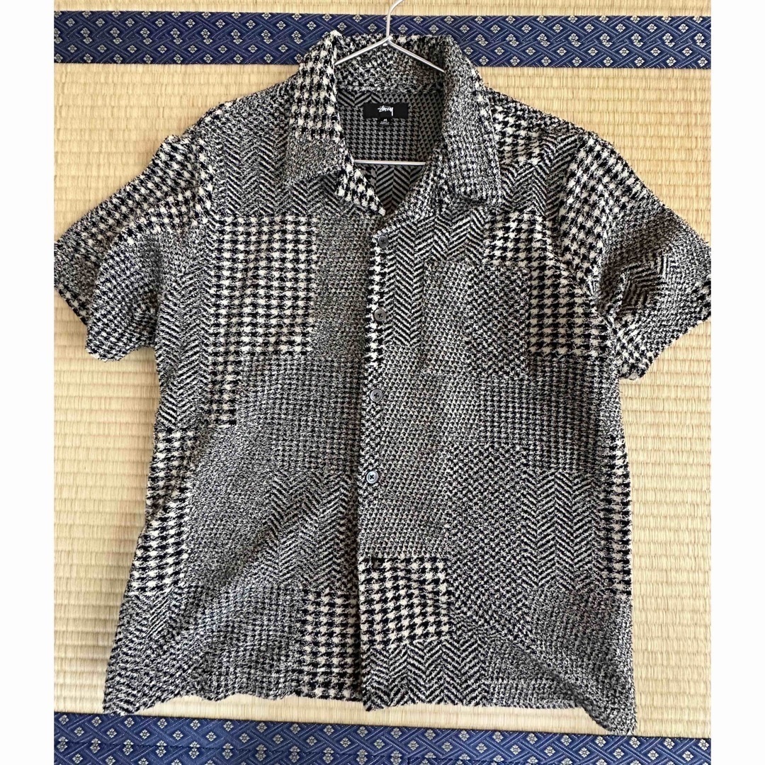 STUSSY MIXED PATTERN JERSEY SHIRT