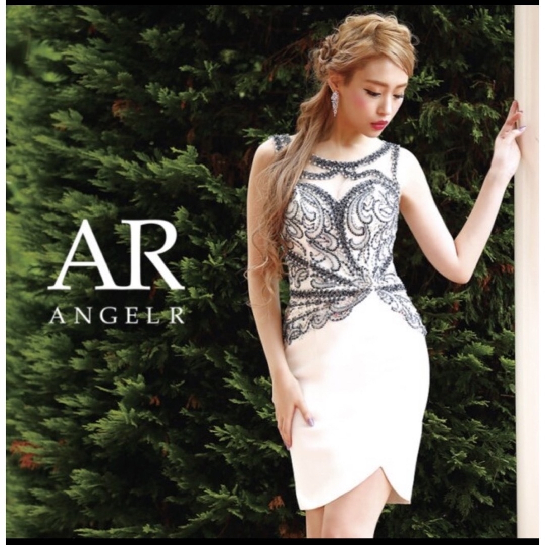 AngelR ノースリーブビジュードレスタイトドレス