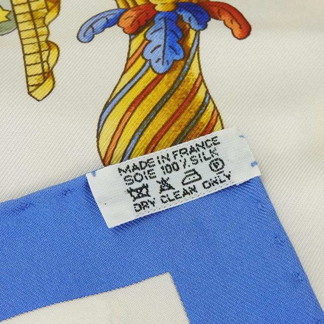 エルメス スカーフ カレ90 シルク100％ Le Matin Neuf 新しい朝 ブルー ホワイト イエロー レディース 女性 HERMES CARRE90 scarf silk blue white yellow