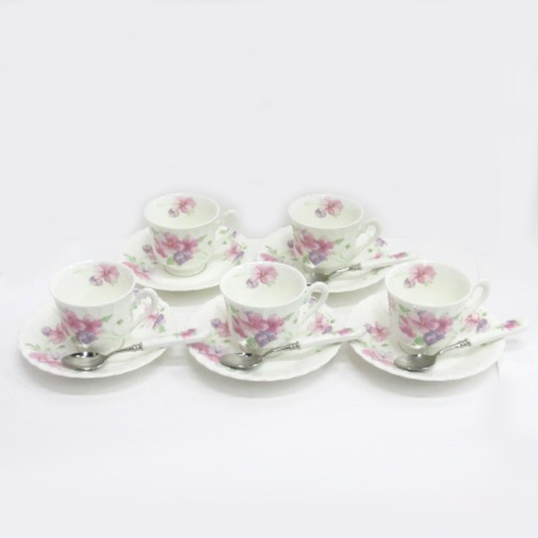 other - ノリタケ カップ&ソーサー 5客セット ティースプーン付き ... ノリタケ Noritake ペア ティーカップ ソーサー セット 食器 同梱不可