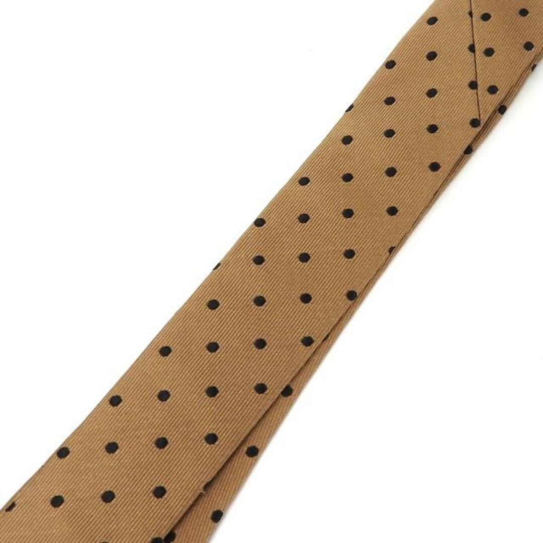 ヒューゴボス ネクタイ ドット 水玉 シルク100％ イタリア製 小物 ブラウン系 ビジネスマン 紳士 おしゃれ アパレル メンズ 男性 HUGO  BOSS necktie silk brown