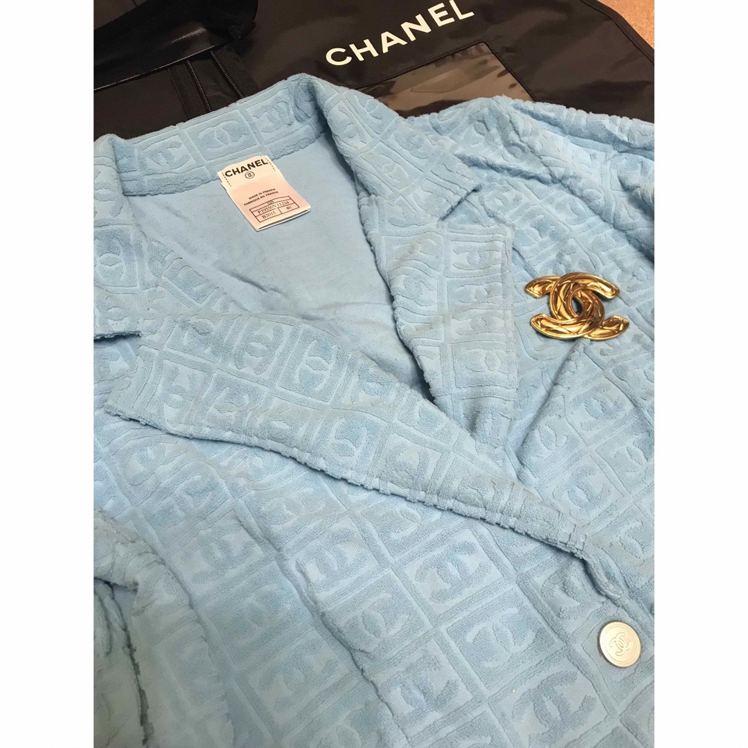 CHANEL(シャネル)の希少❤️CHANELシャネルジャケット02S ヴィンテージCCロゴ　マトラッセ レディースのジャケット/アウター(テーラードジャケット)の商品写真