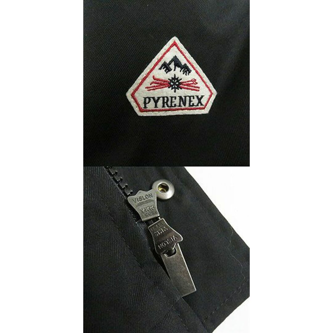 美品□PYRENEX/ピレネックス ANNECY FUR ラクーンファー フーデッド ダブルZIP ダウンコート/ダウンジャケット ブラック M 正規品 メンズ