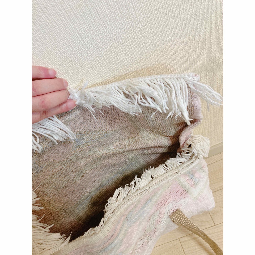 Grimoire(グリモワール)の高円寺古着屋購入　もこもこショルダーバック　バージンメリー　yakusoku レディースのバッグ(ショルダーバッグ)の商品写真