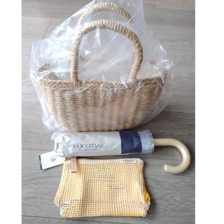 ロクシタン(L'OCCITANE)のロクシタン　かごバッグ　日傘　メッシュポーチ(傘)