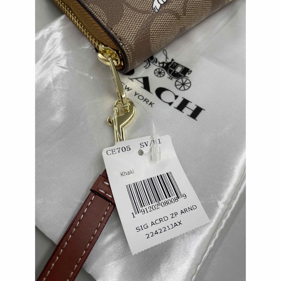 COACH - コーチ COACH 長財布 シグネチャー 財布 ストラップ付き