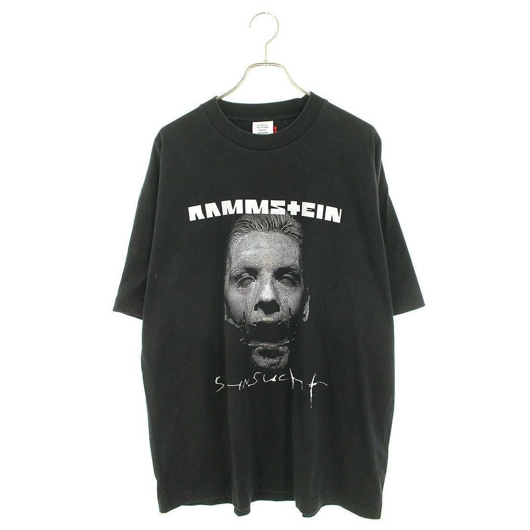 ヴェトモン  RAMMSTEIN PRINTED T-SHIRT MAH18TR27 オーバーサイズラムシュタインプリントTシャツ メンズ M