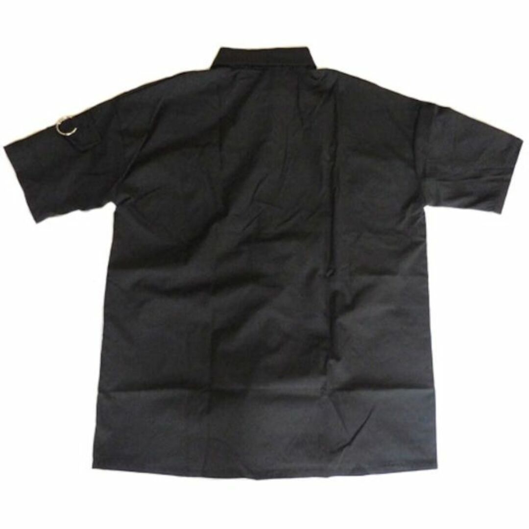 チェーン装飾 フラップポケット ブラウス 半袖シャツ レディースのトップス(シャツ/ブラウス(半袖/袖なし))の商品写真