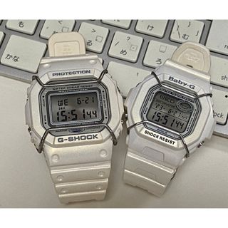 G-SHOCK/ラバコレ/ペア/baby-g/限定/2001/オリジン/ホワイト