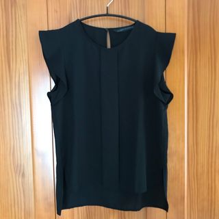 ザラ(ZARA)のZARA   ブラックブラウス(シャツ/ブラウス(半袖/袖なし))