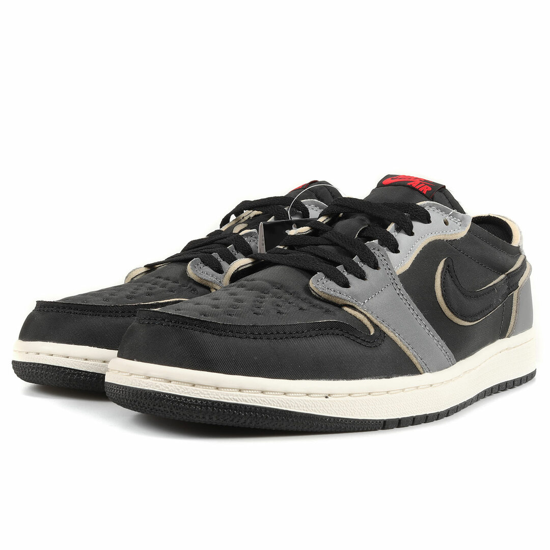 NIKE ナイキ サイズ:28.5cm AIR JORDAN 1 RETRO LOW OG EX BLACK AND SMOKE GREY(DV0982-006) 2022年 エアジョーダン1 レトロ ブラック ファイアレッド ダークスモークグレー US10.5 ローカット スニーカー 【メンズ】 1