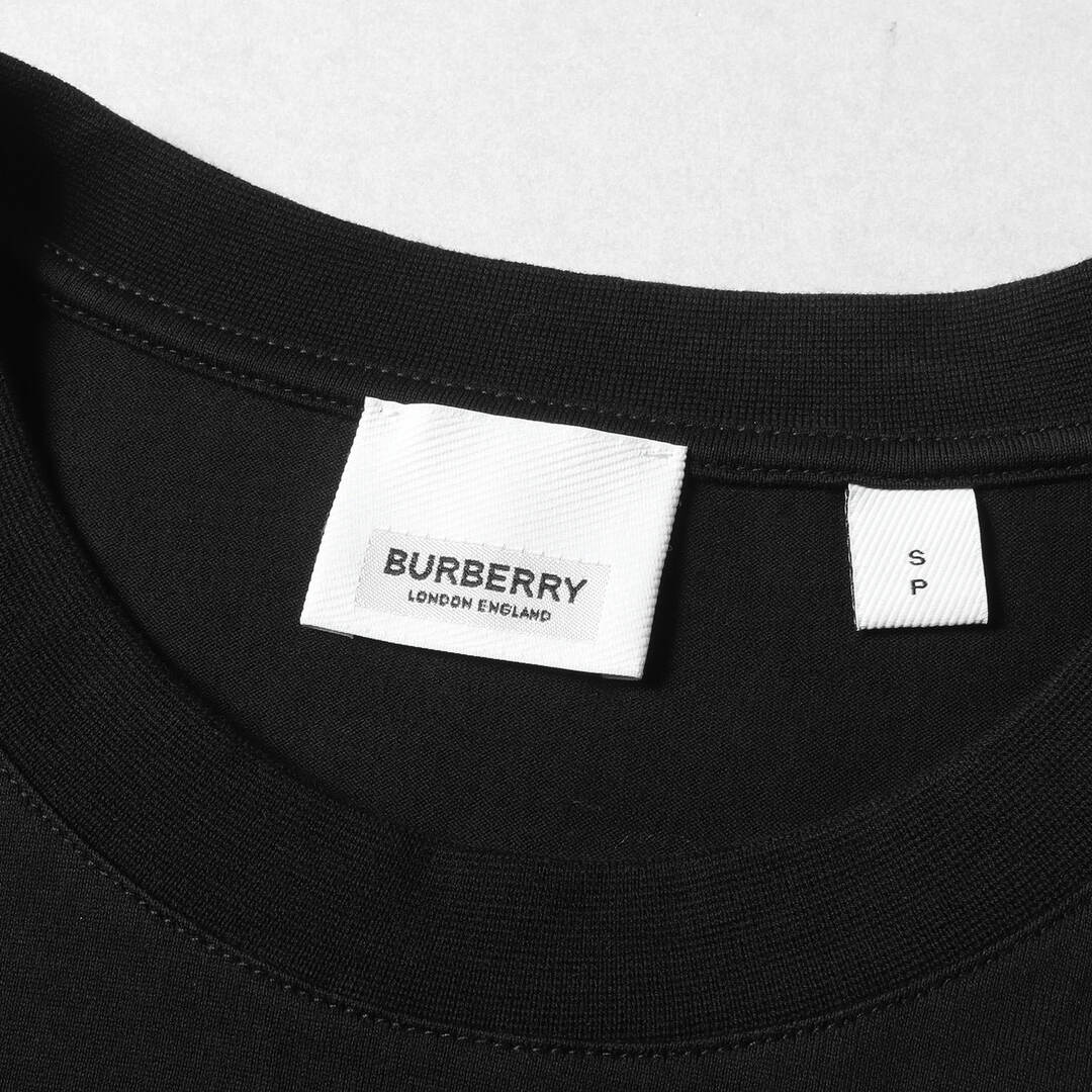 BURBERRY バーバリー Tシャツ サイズ:S LOVE フォト モンタージュ プリント 8030765 クルーネック LONDON  ENGLAND ブラック 黒 トップス カットソー 半袖 【メンズ】【中古】