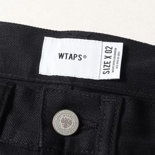 WTAPS ダブルタップス パンツ サイズ:M (33×29) ストレッチ スキニー デニムパンツ BLUES SKINNY 21AW ブラック 黒 ズボン ボトムス カジュアル ブランド ストリート ミリタリー【メンズ】【美品】