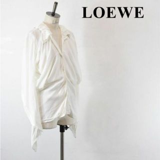 LOEWE ロエベ シルク 長袖 ブラウス ホワイト SIZE 34