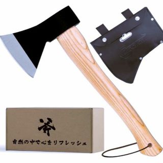 斧 野外キャンプ用品 薪割り 手斧 38cm(その他)