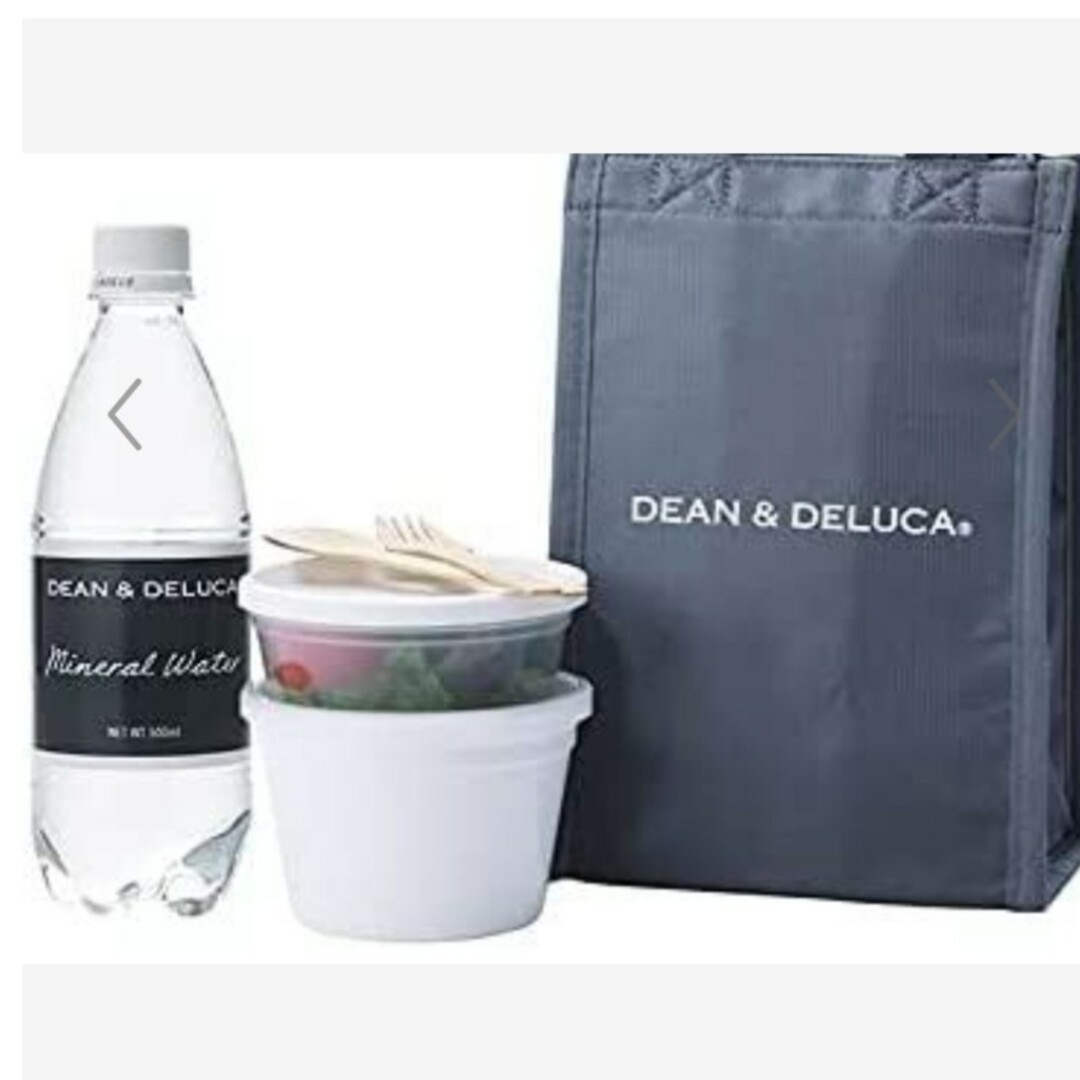 DEAN & DELUCA(ディーンアンドデルーカ)の正規品　ディーン＆デルーカ　DEAN & DELUCA　保冷バッグＳ　グレー　黒 エンタメ/ホビーの雑誌(ファッション)の商品写真