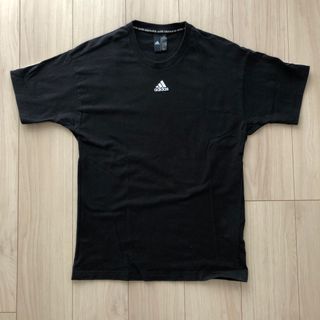 アディダス(adidas)のアディダス　メンズTシャツ　サイズL  カラーBLACK  綿100%(Tシャツ/カットソー(半袖/袖なし))