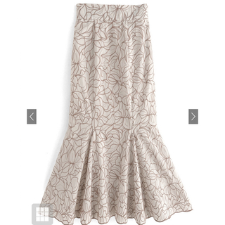 グレイル(GRL)の花柄刺繍マーメイドスカート[ta022](ロングスカート)