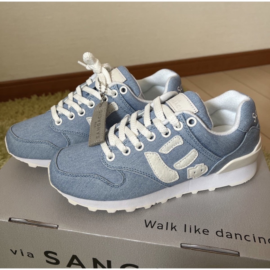 にゅ〜ずスニーカーDENIM SKY BLUE【23.0cm】Sangacio - agedor.ma