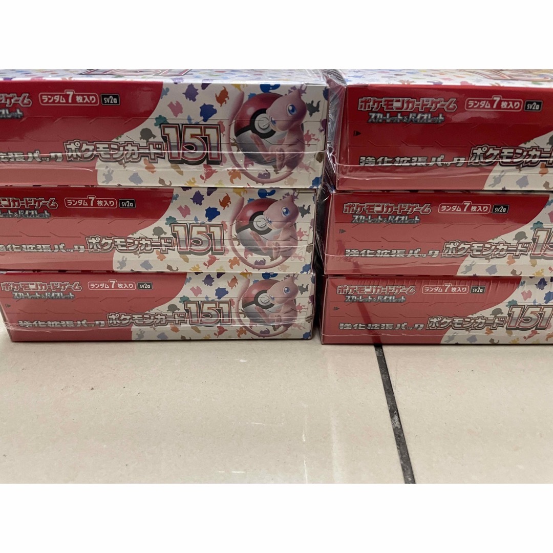 ポケモンカード151 強化拡張パック6BOXシュリンク付 ポケモンカード151 強化拡張パック6BOXシュリンク付