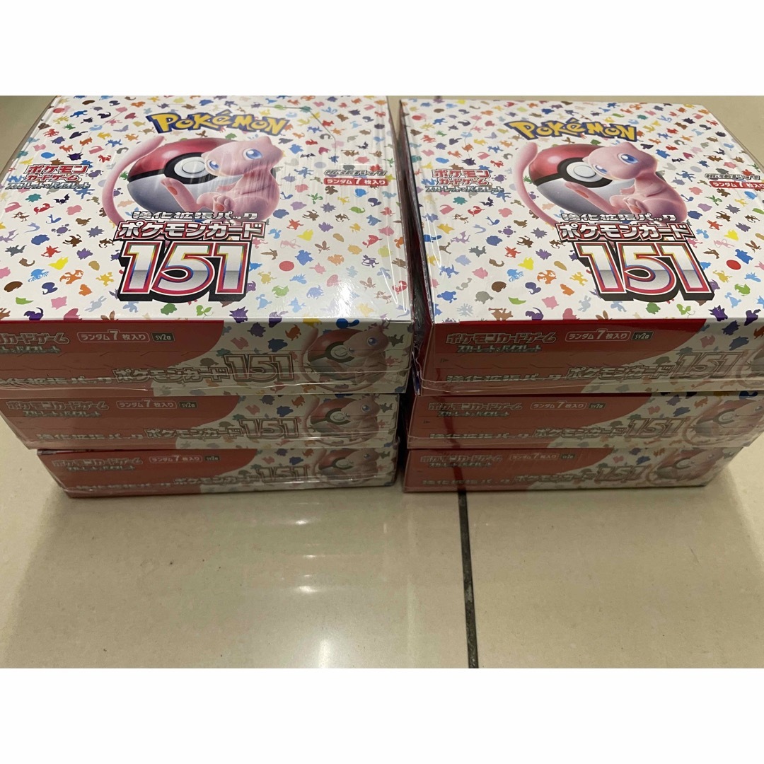 ポケモンカード151 強化拡張パック6BOXシュリンク付 ポケモンカード151 強化拡張パック6BOXシュリンク付
