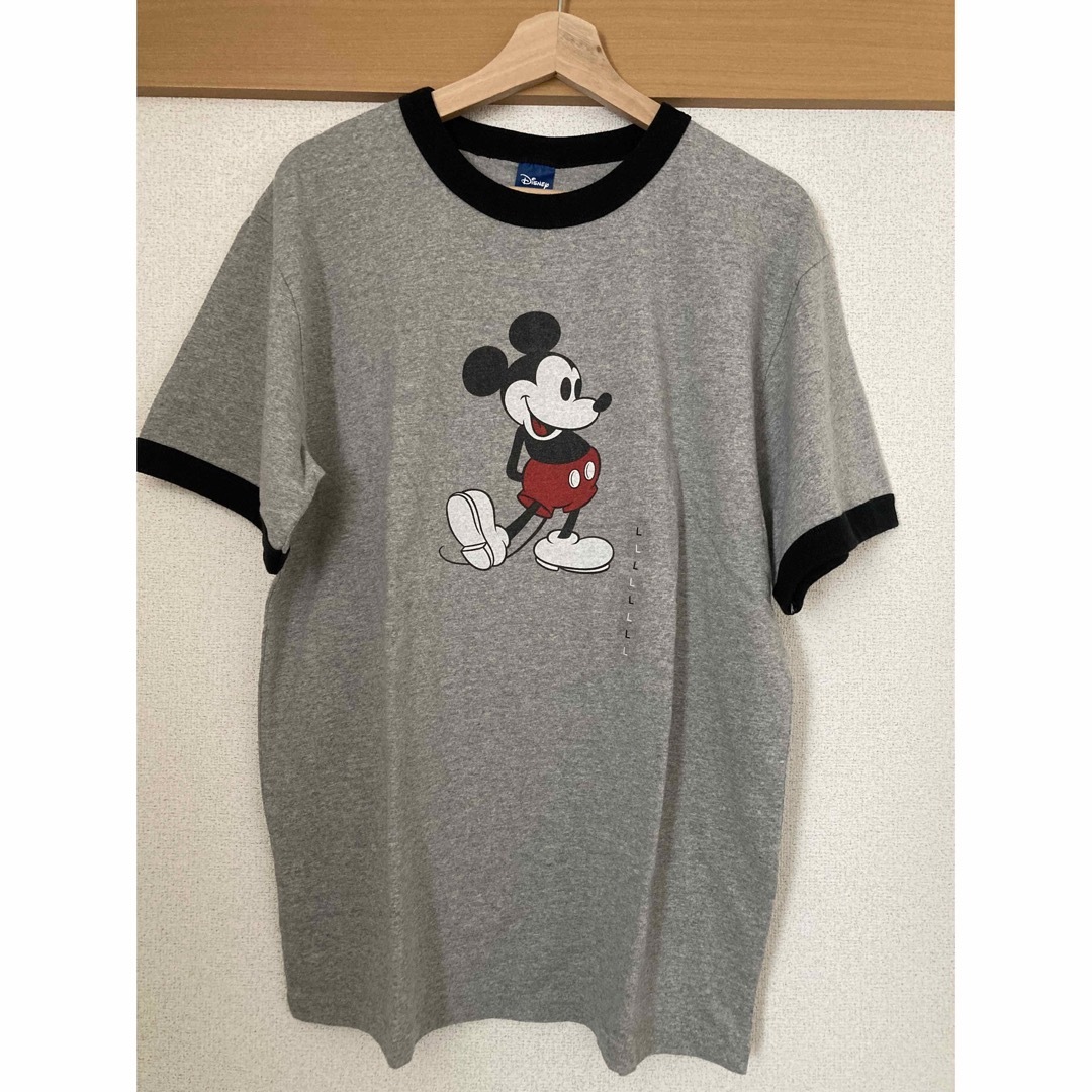 Right-on(ライトオン)のミッキーマウス　リンガーTシャツ　半袖 メンズのトップス(Tシャツ/カットソー(半袖/袖なし))の商品写真