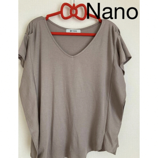 ナノユニバース(nano・universe)のNano  universe新品　半袖ブラウス　トップス夏服Tシャツ(カットソー(半袖/袖なし))